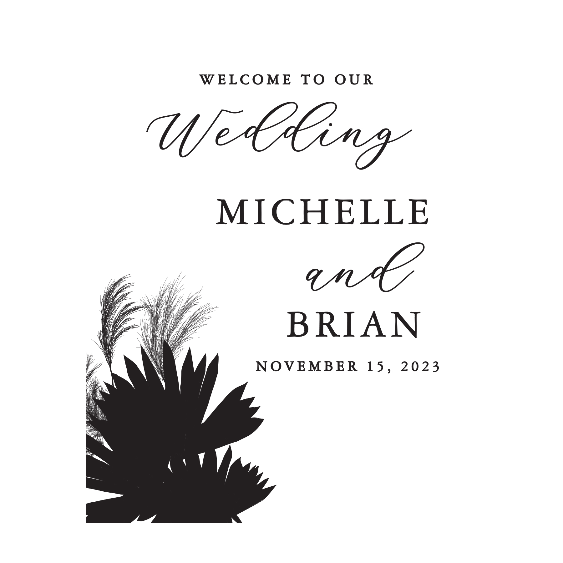 Tan Palm Leaf Boho 